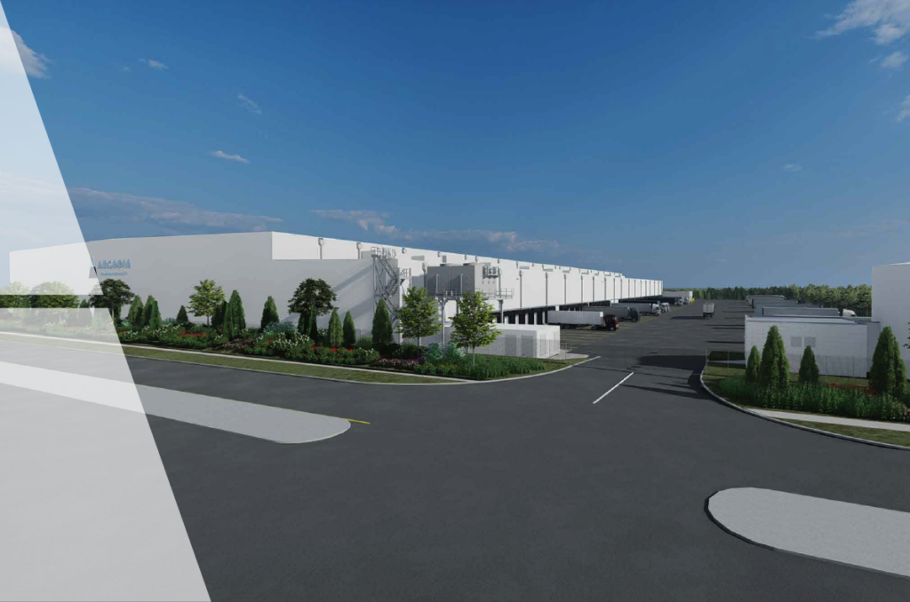Rendering of Arcadia Cold’s Chicago facility, representing the future of Midwest cold storage.