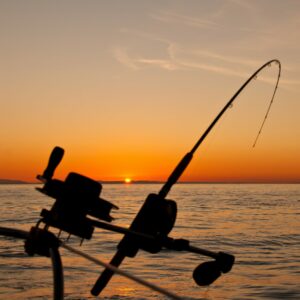 Fishing Chris Hugh intertes pic Stock Photo