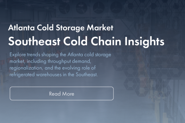 Graphic image titled Atlanta Cold Storage Market Southeast Cold Chain Insights